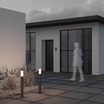 Maytoni O418FL-01GR1 - Utomhuslampa WILLIS 1xE27/60W/230V 80 cm IP54 antracit