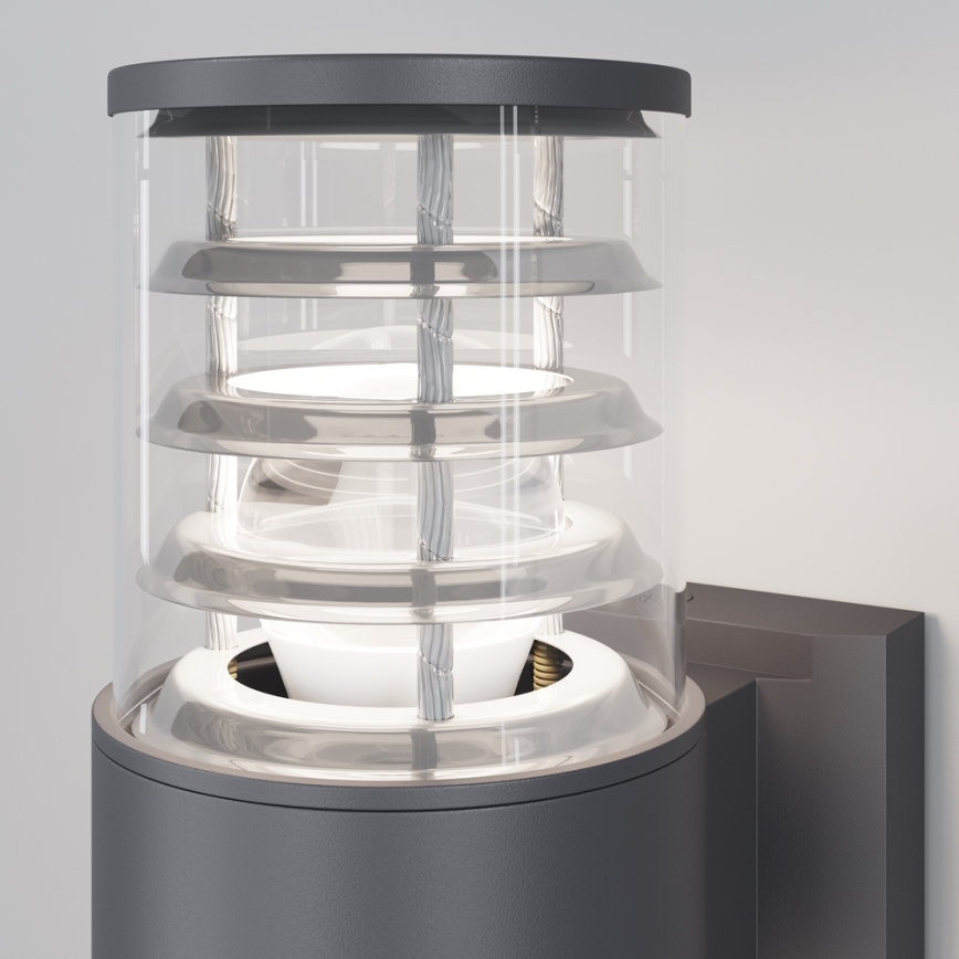 Maytoni O576WL-02GR - Vägglampa för utomhusbruk BRONX 2xE27/60W/230V IP54 antracit