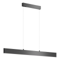 Maytoni P010PL-L30B4K - LED ljuskrona med textilsladd STEP LED/30W/230V 4000K 118,5 cm svart