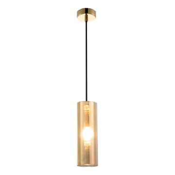 Maytoni P011PL-01G - Ljuskrona med textilsladd GIOIA 1xE14/40W/230V guld