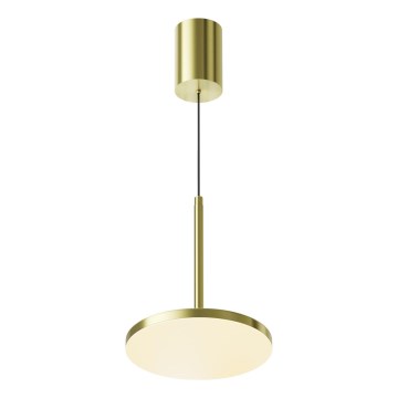 Maytoni P076PL-L12W3K-BS - LED ljuskrona med textilsladd PLATO LED/12W/230V 3000K guld