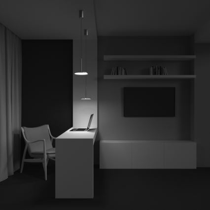 Maytoni P076PL-L12W3K-BS - LED ljuskrona med textilsladd PLATO LED/12W/230V 3000K guld