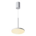 Maytoni P076PL-L12W3K-W - LED ljuskrona med textilsladd PLATO LED/12W/230V 3000K vit