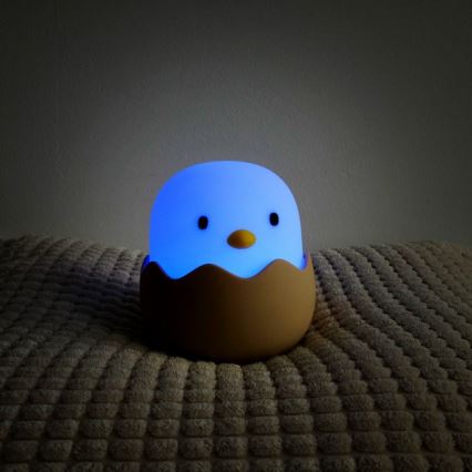 MegaLight - LED RGB Dimbara uppladdningsbara barnlampa med touch EGGY EGG LED/5V