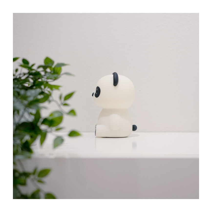 MegaLight - LED RGB Ljusreglerad uppladdningsbar barns beröring lampa PADDY PANDA LED/5V