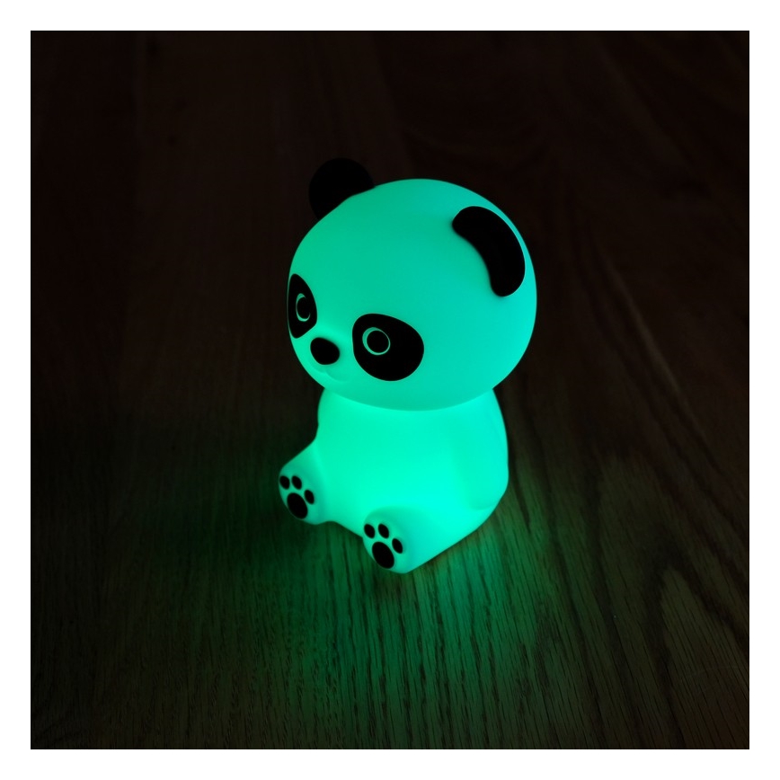 MegaLight - LED RGB Ljusreglerad uppladdningsbar barns beröring lampa PADDY PANDA LED/5V