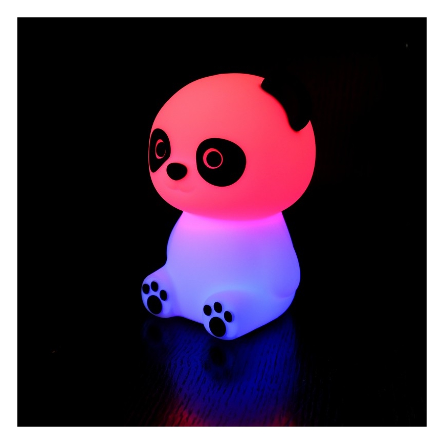 MegaLight - LED RGB Ljusreglerad uppladdningsbar barns beröring lampa PADDY PANDA LED/5V