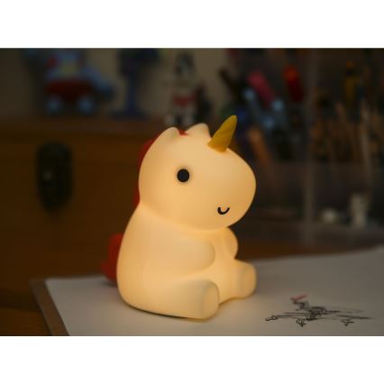 MegaLight - LED RGB Ljusreglerad uppladdningsbar barns beröring lampa MAGGY MAGIC LED/5V