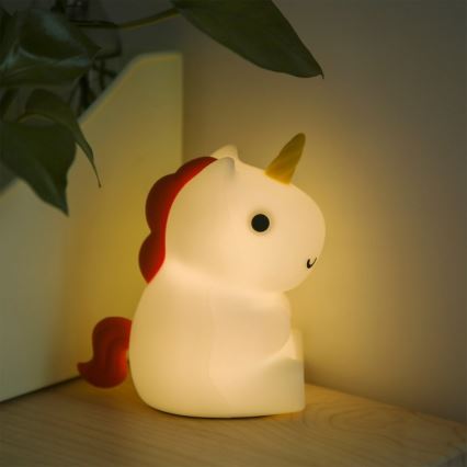 MegaLight - LED RGB Ljusreglerad uppladdningsbar barns beröring lampa MAGGY MAGIC LED/5V