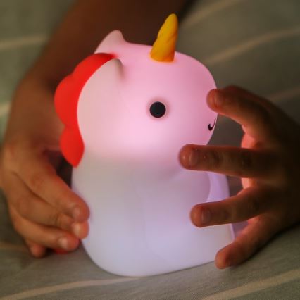 MegaLight - LED RGB Ljusreglerad uppladdningsbar barns beröring lampa MAGGY MAGIC LED/5V