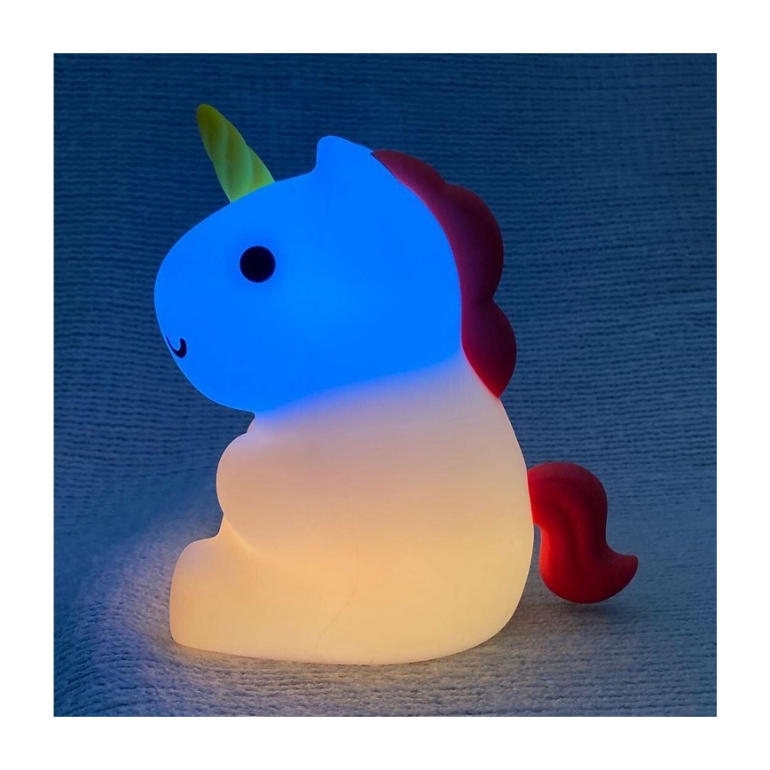 MegaLight - LED RGB Ljusreglerad uppladdningsbar barns beröring lampa MAGGY MAGIC LED/5V