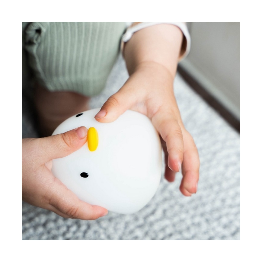 MegaLight - LED RGB Uppladdningsbar barns beröring badkarslampa SWIMMY DUCK LED/5V IP67