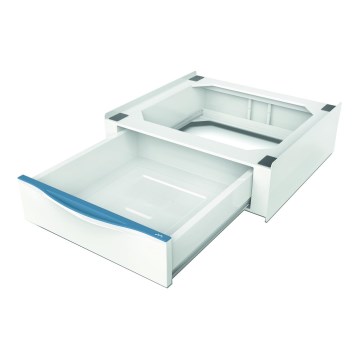 Meliconi 656112 - Mellanstycke för tvättmaskin och torktumlare med utdragbar förvaringslåda 28 l vit