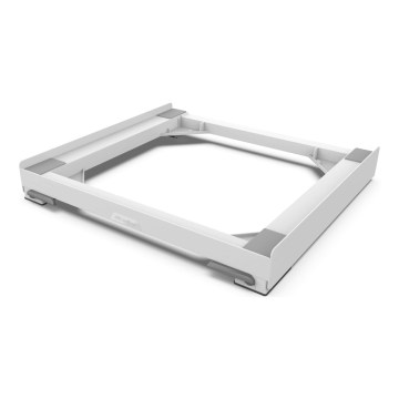 Meliconi 656146 - Vibrationsdämpande underlägg för tvättmaskin med utdragbara hjul, 61 cm, vit