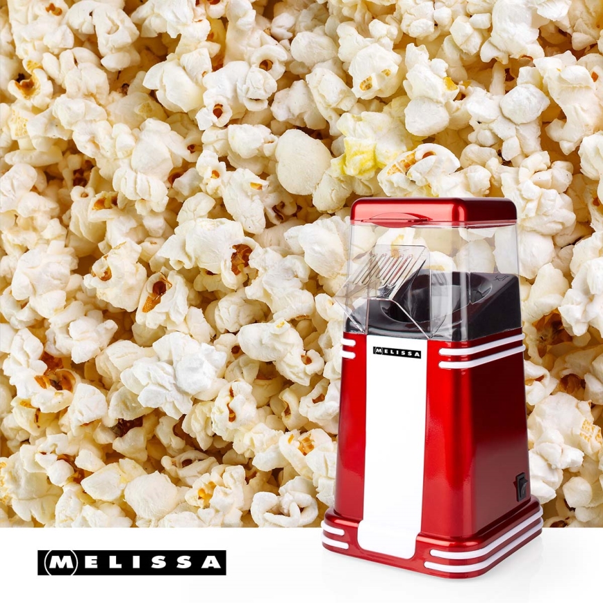 Melissa - Retro popcornmaskin med varmluft 1200 W/230 V röd