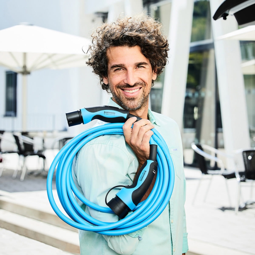 Mennekes - Laddkabel för elbilar typ 2 4m 4,6kW 20A IP44