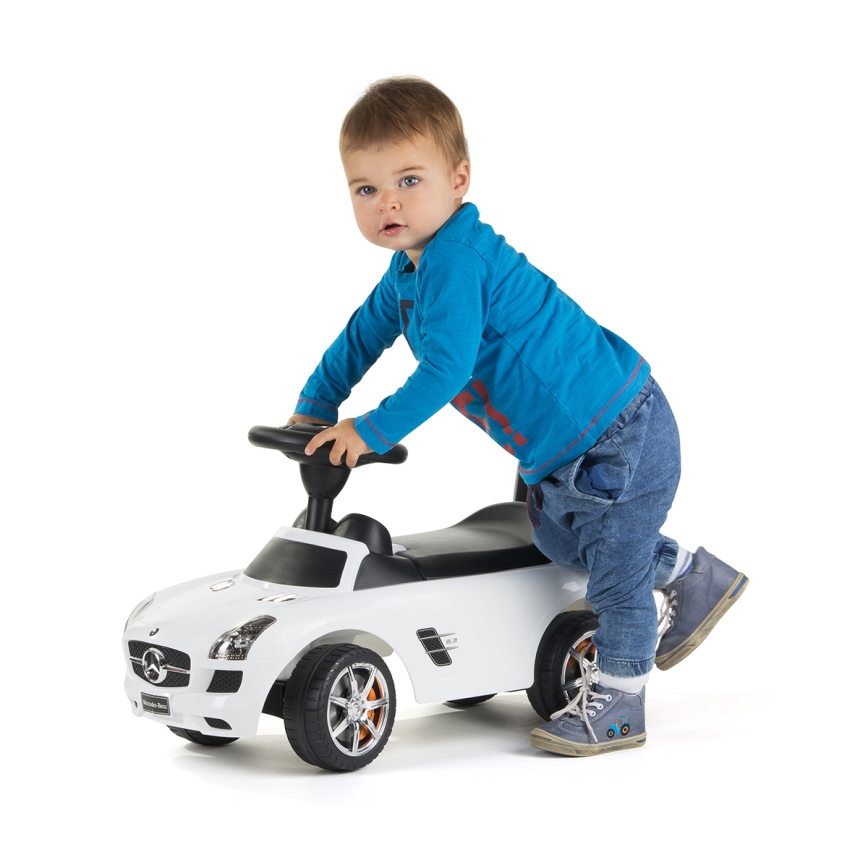 Mercedes balanscykel 2xAA vit/svart