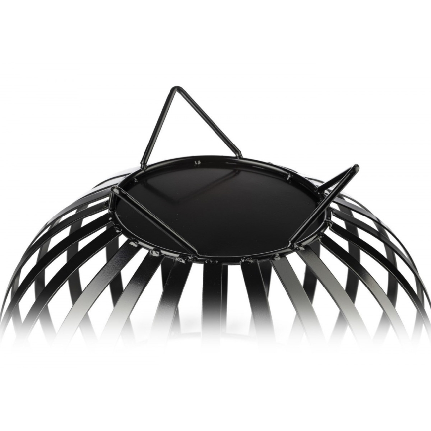 Metallkorg för ved KULA 35x46 svart