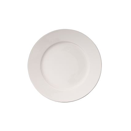 Middagsservis 18 delar vit/silver/porslin