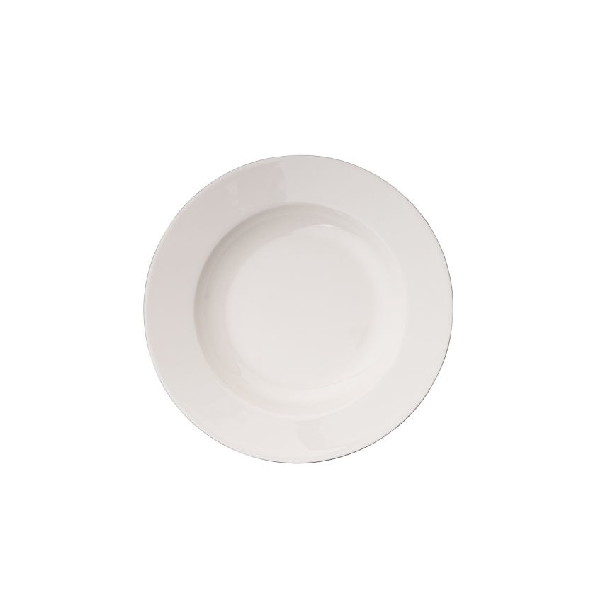 Middagsservis 18 delar vit/silver/porslin