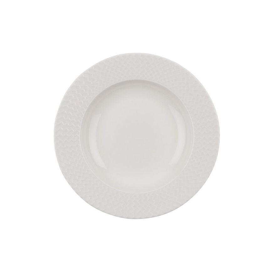 Middagsservis 24 delar vit/porslin