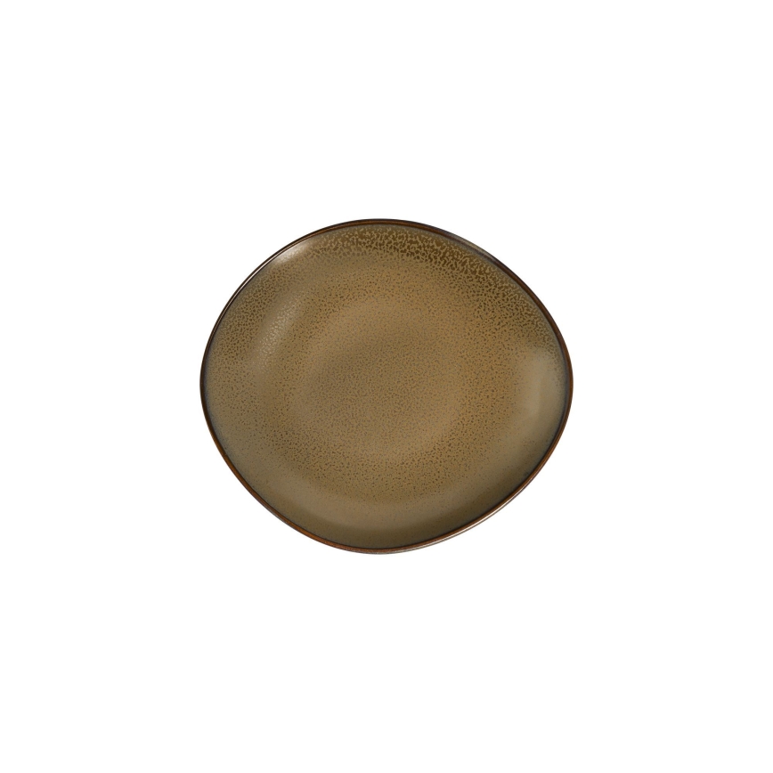 Middagsservis 27 delar vit/brun/porslin