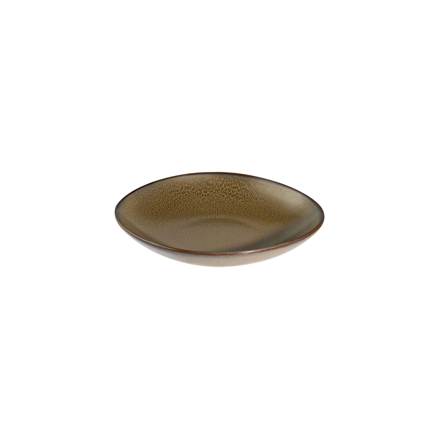 Middagsservis 27 delar vit/brun/porslin