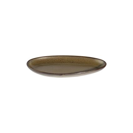 Middagsservis 27 delar vit/brun/porslin