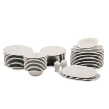Middagsservis 53 delar vit/porslin