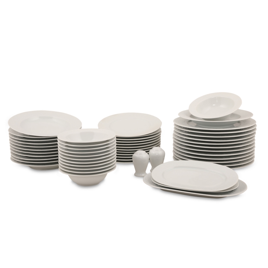 Middagsservis 53 delar vit/porslin
