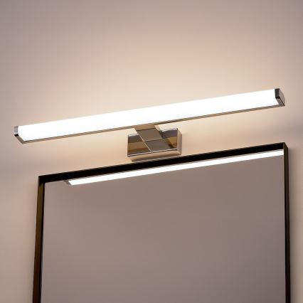 MIRORE LED-spegelbelysning för badrum, 10W/230V, 60 cm, IP44, blank krom