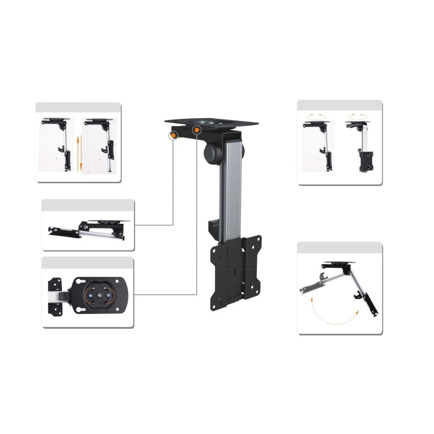MK FLORIA MKF-17DS220 - Takfäste för TV 46 svart