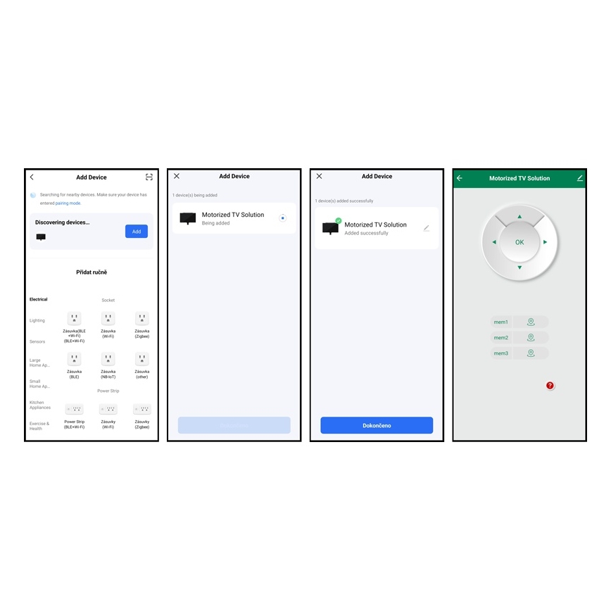 MK FLORIA MKF-20DM444 - Smart takhållare för TV 55 svart Wi-Fi TUYA + fjärrkontroll