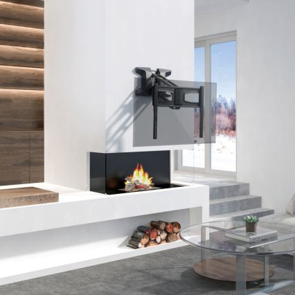 MK FLORIA MKF-21DM647 - Väggfäste för TV med led för 70 svart + fjärrkontroll