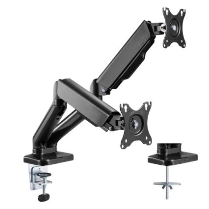 MK FLORIA MKF-21DP113S2 - Justerbart fäste för två 32 skärmar, svart