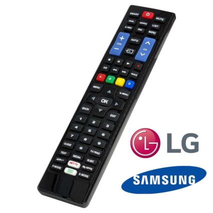 MK FLORIA Superior fjärrkontrol UNI TV SAM/LG - Ersättningsfjärrkontroll för TV-märken Samsung/LG 2xAAA
