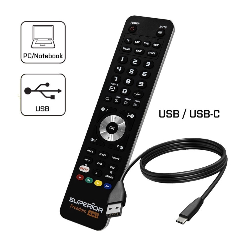 MK FLORIA Superior FREEDOM 04.01.2001 USB - Fjärrkontroll 04.01.2001 USB 2xAAA