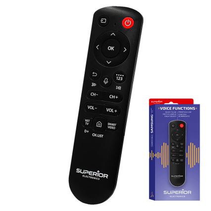 MK FLORIA Superior Samsung Voice - Reservfjärrkontroll för Samsung-TV 2xAAA