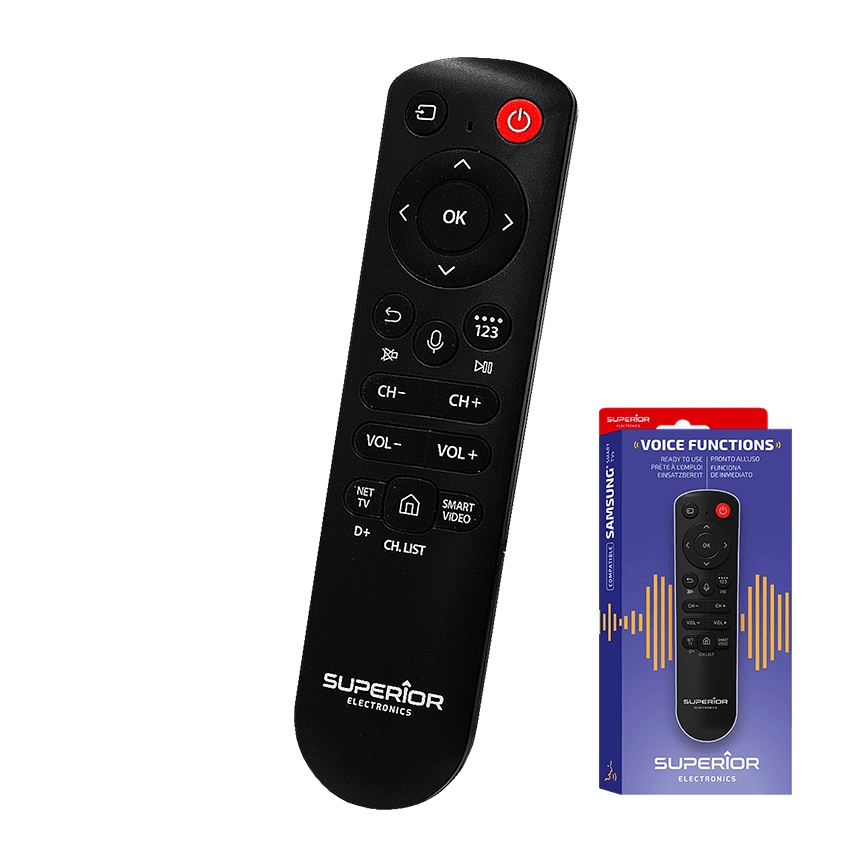 MK FLORIA Superior Samsung Voice - Reservfjärrkontroll för Samsung-TV 2xAAA