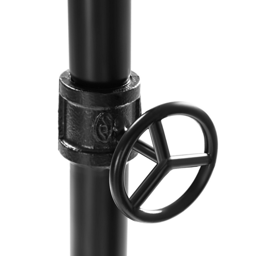 Mobil fristående klädhängare LINEA brun/svart