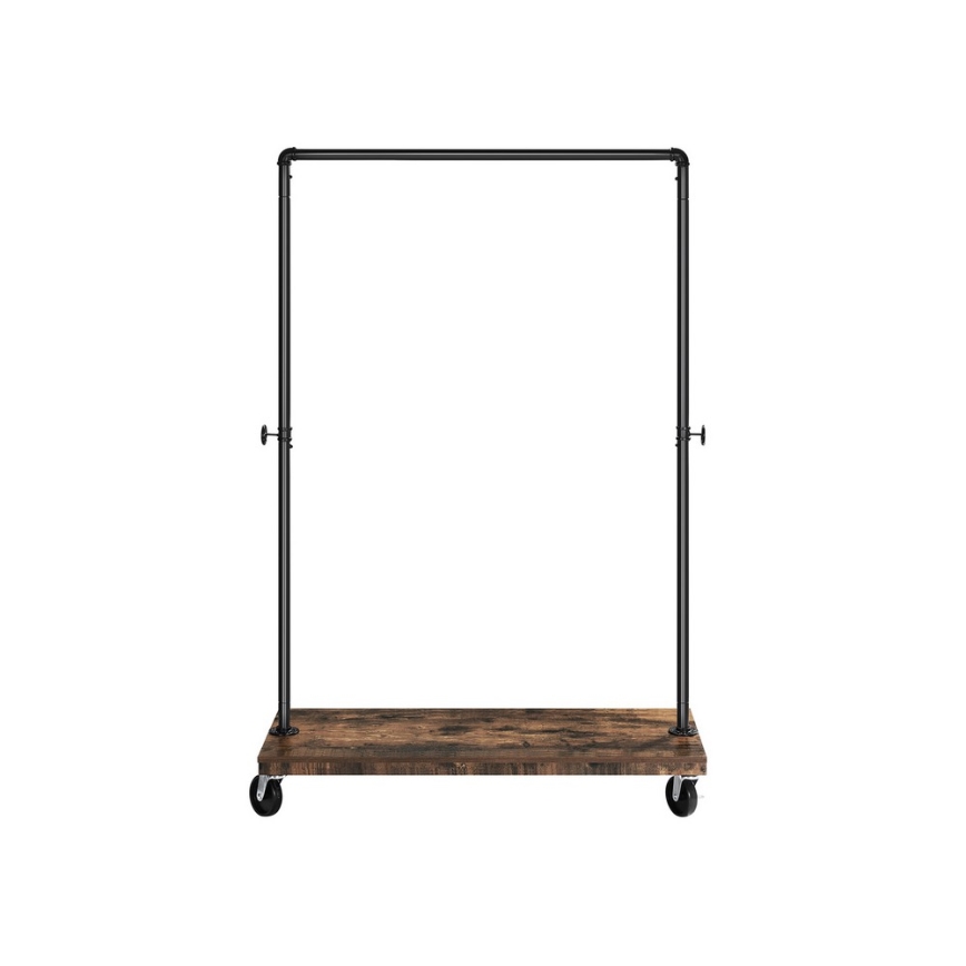 Mobil fristående klädhängare LINEA brun/svart