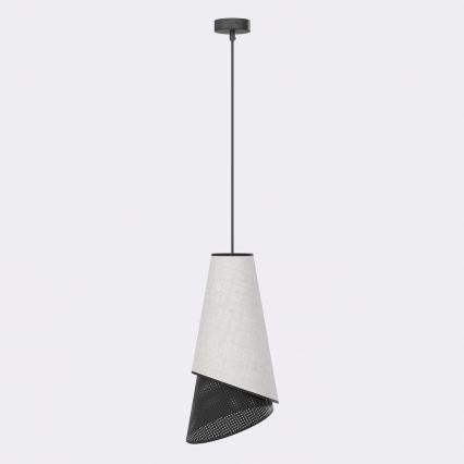 MODA pendellampa på sladd 1xE27/15W/230V grå/svart