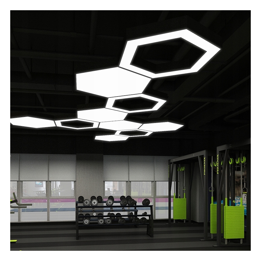 Modern LED-pendel på vajer, 20W/230V, svart
