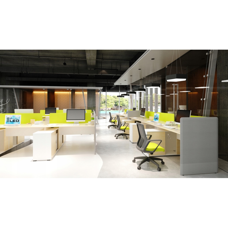 Modern LED-pendel på vajer, 20W/230V, svart