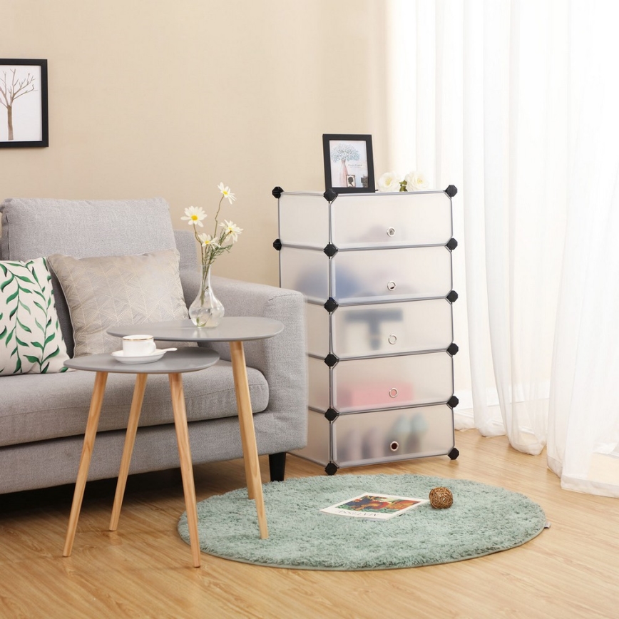 Modulär hylla med lådor BOXIFY vit