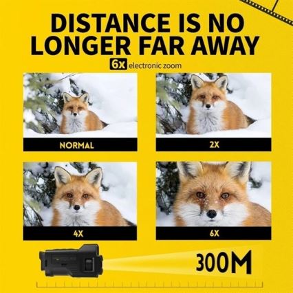 Monokulär kikare med nattsyn 6x25 2000 mAh