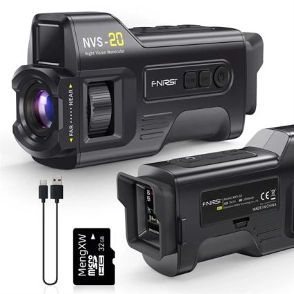 Monokulär kikare med nattsyn 6x25 2000 mAh