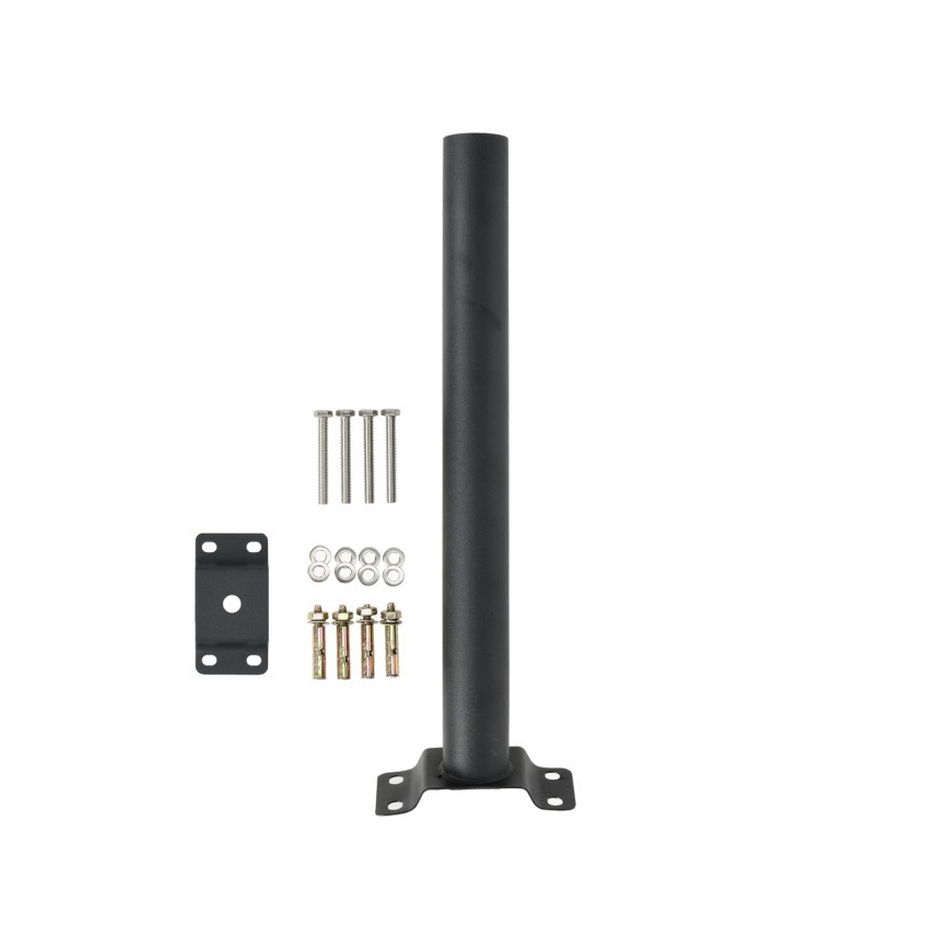 Monteringsfäste för utomhusbelysning BASE, Ø 48 mm, svart