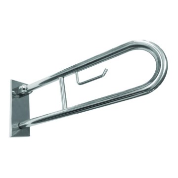 Monteringsfäste med hållare 10x25 cm, rostfritt stål/silver