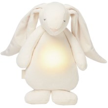 Moonie - Children's liten night lamp kanin cream